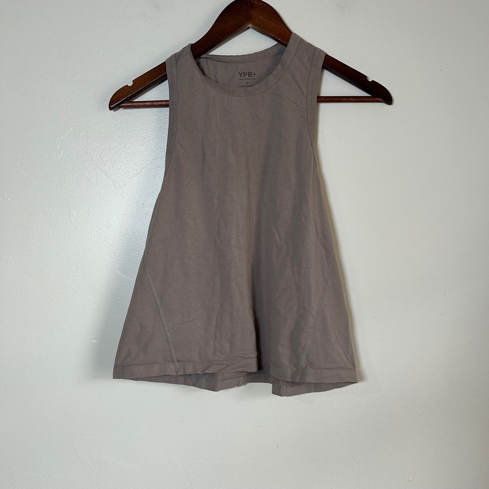 YPB Tank Top Womens Small Taupe Brown Racerback Activewear‎ Your Personal Best